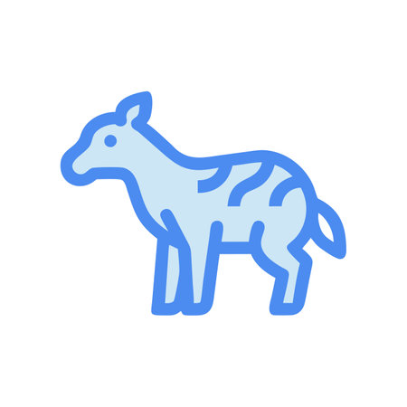 Zebra icon vector isolated on white background for your web and mobile app design, Zebra logo conceptのイラスト素材