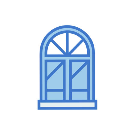 Vector window icon. Flat design. Isolated on white background.のイラスト素材