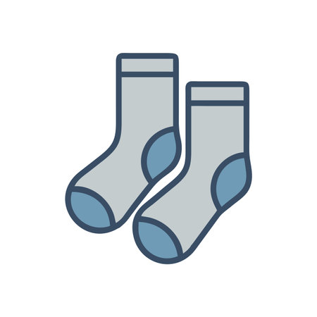 Socks icon vector isolated on white background for your web and mobile app design, Socks logo conceptのイラスト素材