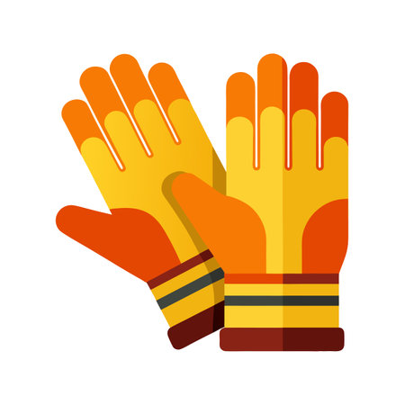 Safety gloves icon. Flat illustration of safety gloves icon for web designのイラスト素材