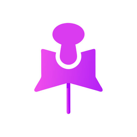 Pin icon. Vector illustration. Flat design style eps 10.のイラスト素材