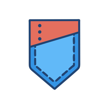 Shield line icon, vector illustration. Flat design style eps 10のイラスト素材
