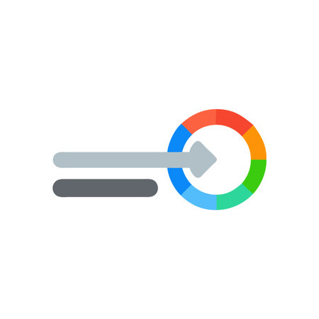 Right arrow icon in flat color style. Right arrow vector illustration on white isolated background. Right arrow business concept.のイラスト素材