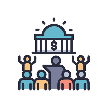 Bank flat color icon. Isolated vector illustration on white background.のイラスト素材