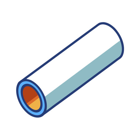 Rolled paper isolated icon vector illustration graphic design in blue and whiteのイラスト素材