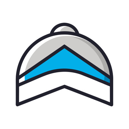 baseball cap icon over white background. colorful design. vector illustrationのイラスト素材