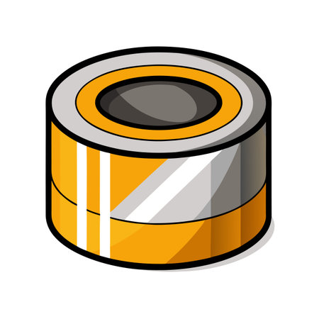 Tape roll icon. Cartoon of tape roll vector icon for webのイラスト素材