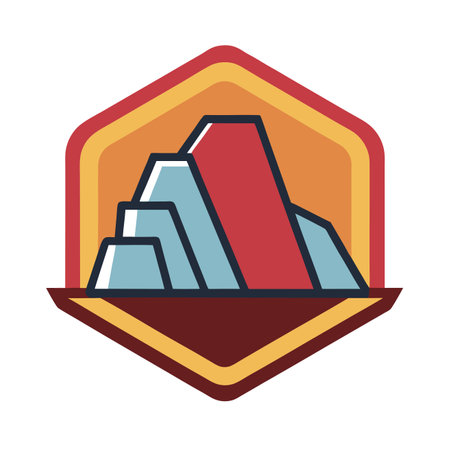 Gold bars icon. Flat illustration of gold bars vector icon for web designのイラスト素材