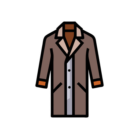 Isolated trench coat icon. Vector illustration design. Eps 10.のイラスト素材