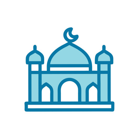 Mosque icon vector isolated on white background for your web and mobile app design, Mosque logo conceptのイラスト素材