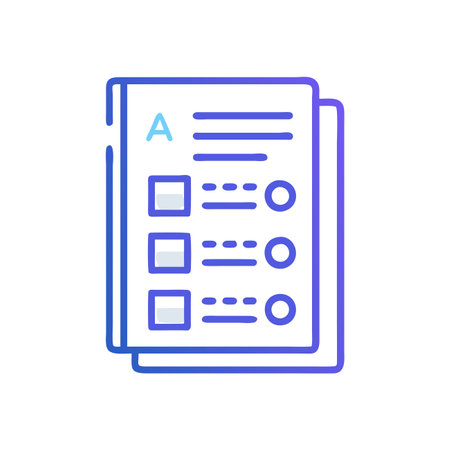 Document icon on the white background. Vector illustration, flat design.のイラスト素材