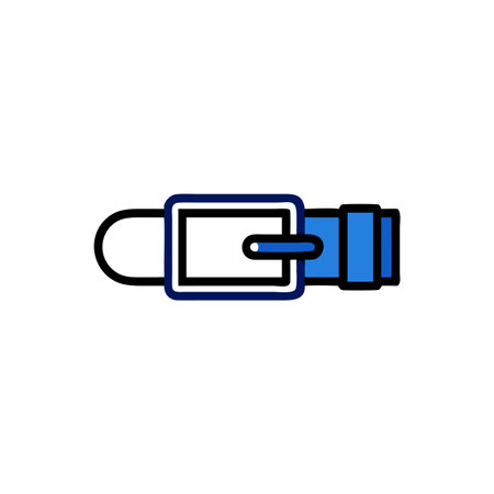 Belt icon. Trendy flat style for graphic design, web-site. Vector illustration.のイラスト素材