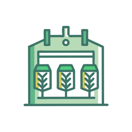 Organic farm flat color icon. Isolated on white background.のイラスト素材