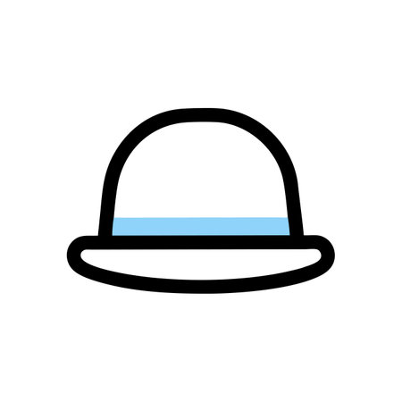 Hat Icon Vector. Flat design style eps 10. Editable stroke.のイラスト素材