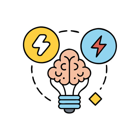 Brainstorming, creative idea, brainstorming, brainstorming, brainstorming, vector illustrationのイラスト素材
