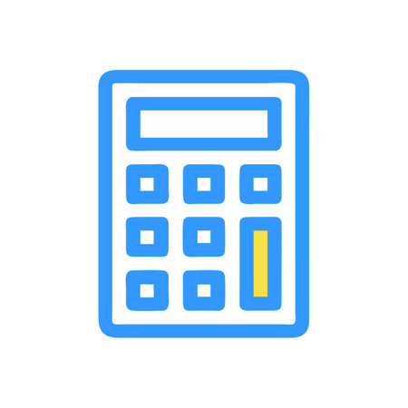 Calculator icon, vector. Flat design style eps 10のイラスト素材