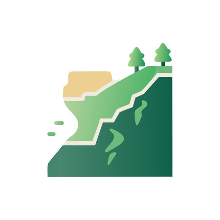 Rocky mountain icon on background for graphic and web design. Simple vector sign. Internet concept symbol for website button or mobile appのイラスト素材