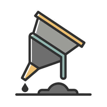 Filter color line icon. Pictogram for web page, mobile app, promo. Editable strokeのイラスト素材