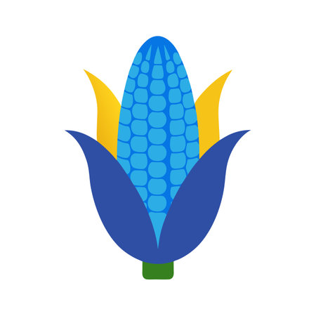 Corn icon vector isolated on white background for your web and mobile app design, Corn logo conceptのイラスト素材