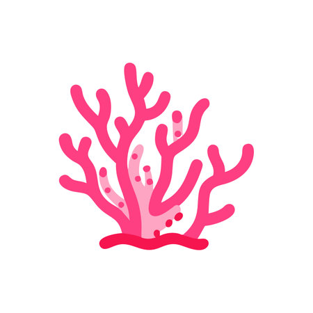 Coral icon isolated on white background for your web and mobile app designのイラスト素材