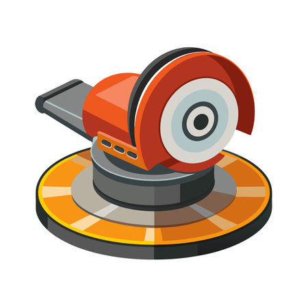 Circular saw icon in isometric 3d style on a white backgroundのイラスト素材