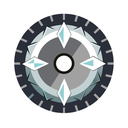 Compass icon. Sport hobby competition and game theme. Isolated design. Vector illustrationのイラスト素材