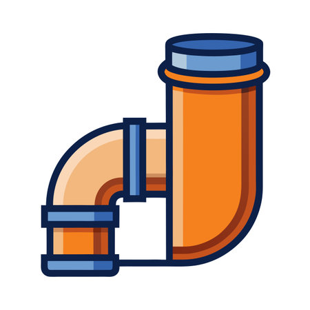 Pipe icon vector isolated on white background for your web and mobile app design