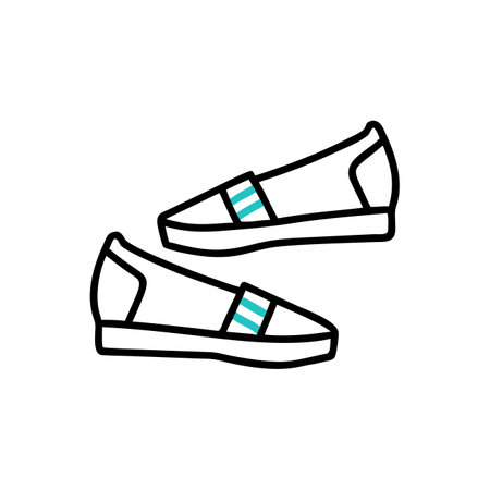Sneakers icon. Vector illustration. Isolated on white background.のイラスト素材