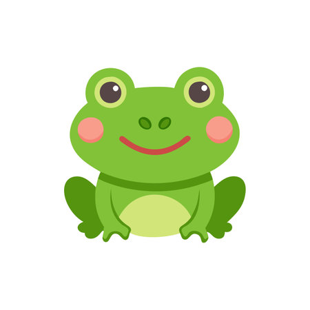 Frog icon vector isolated on white background for your web and mobile app designのイラスト素材