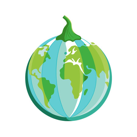 Earth planet icon. Flat illustration of earth planet vector icon for web designのイラスト素材