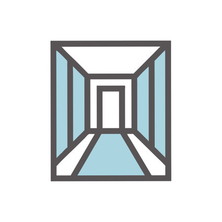 Vector illustration, flat design. Entrance, exit, exit iconのイラスト素材