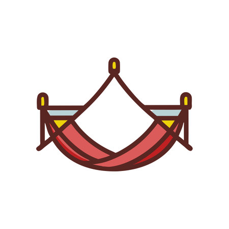 Hammock icon isolated on white background for your web and mobile app designのイラスト素材