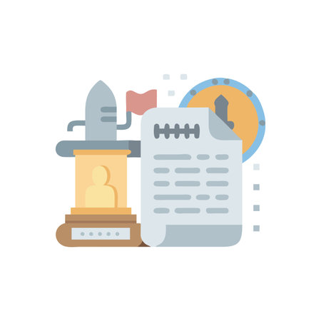 Lawyer icon. Flat color design. Vector illustration. Law concept.のイラスト素材