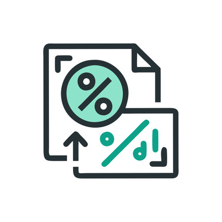 percentage icon vector isolated on white background for your web and mobile app design, percentage logo conceptのイラスト素材