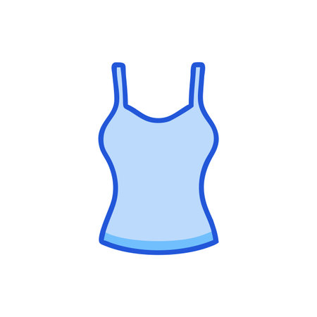Women's tank top. Flat design style. Vector illustration EPS 10のイラスト素材