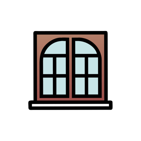 Window icon vector isolated on white background for your web and mobile app design, Window logo conceptのイラスト素材