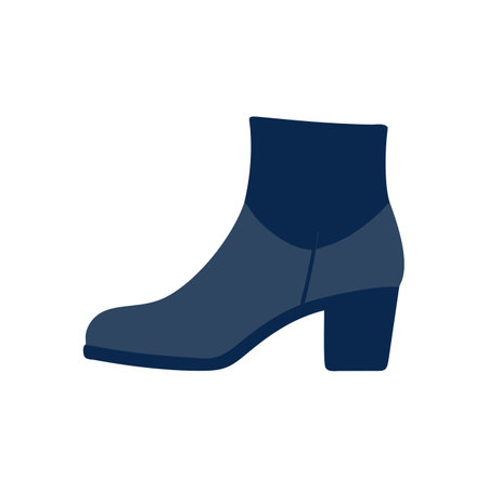 Women's shoes icon. Flat color design. Vector Illustration.のイラスト素材