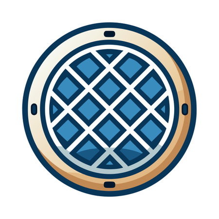 Waffle maker icon. Flat illustration of waffle maker vector icon for web designのイラスト素材