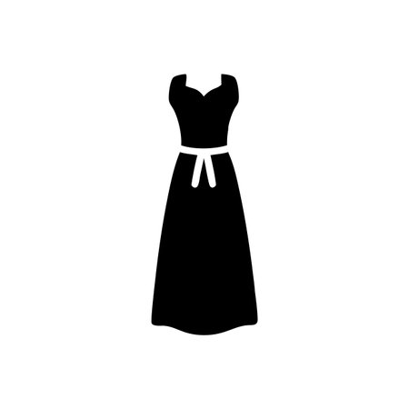 Wedding dress icon, vector illustration. Flat design style.のイラスト素材
