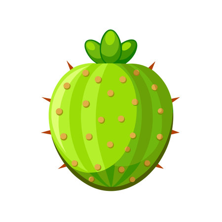 Cactus icon. Cartoon illustration of cactus vector icon for web designのイラスト素材