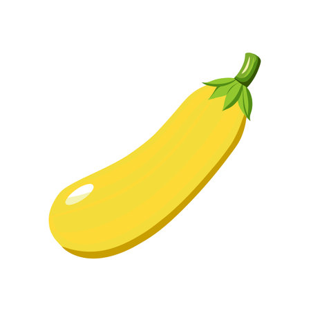 Yellow zucchini icon. Cartoon illustration of yellow zucchini vector icon for web designのイラスト素材