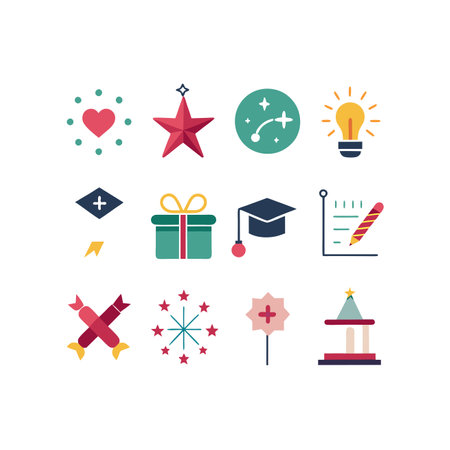 Flat design modern vector illustration icons set of education and school items.のイラスト素材