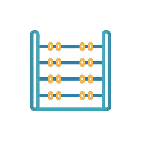 Abacus icon vector isolated on white background for your web and mobile app design, Abacus logo conceptのイラスト素材