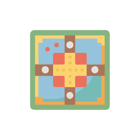 Geometric shape icon in flat color style. Geometrical figureのイラスト素材