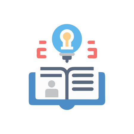 Knowledge related icon on background for graphic and web design. Creative illustration concept symbol for web or mobile appのイラスト素材