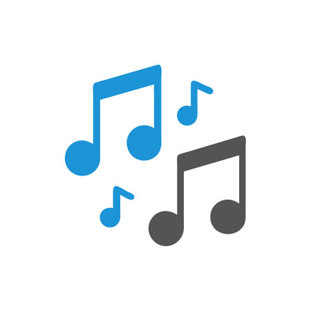 Music note icon. Flat design style. Made in vector eps 10のイラスト素材