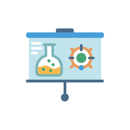 Flask flat color icon. Isolated on white background. Vector illustration.のイラスト素材