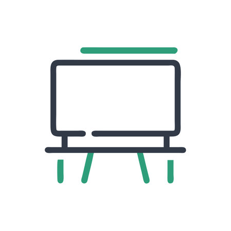 Blackboard icon vector isolated on white background for your web and mobile app design, Blackboard logo conceptのイラスト素材