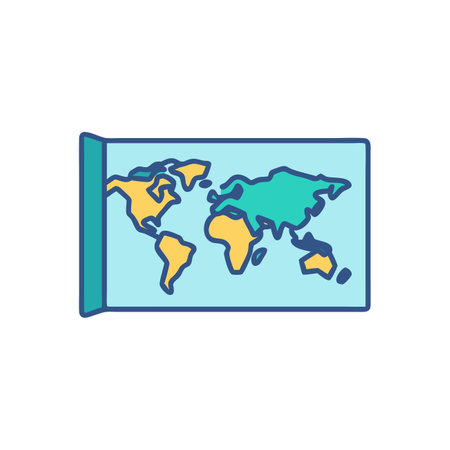 world map icon on the white background. vector illustration eps 10のイラスト素材