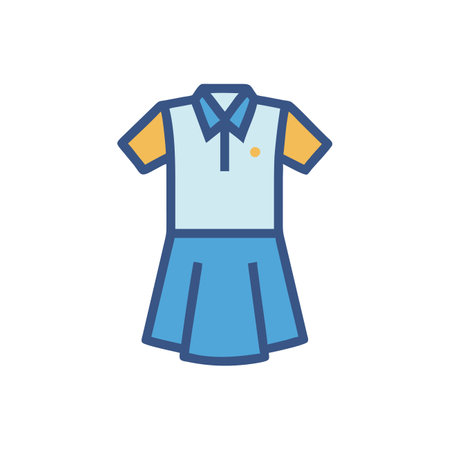 School uniform, school uniform, school uniform, school uniform, school uniform vector iconのイラスト素材